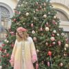 Pink rainbow coat