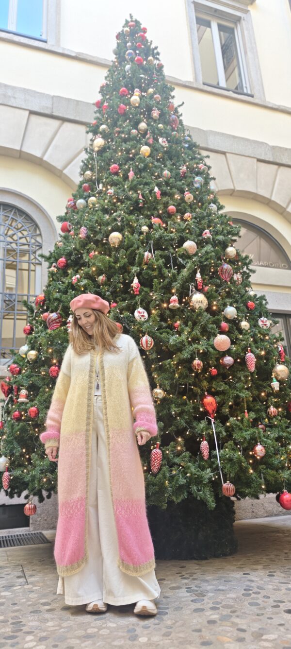 Pink rainbow coat