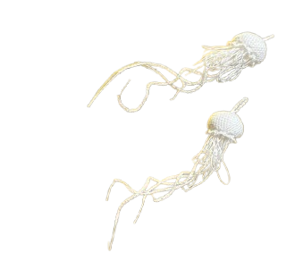 Jellyfish earrings