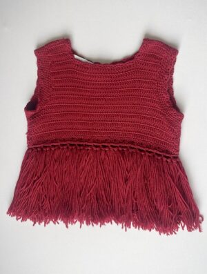 Crochet gilè lana