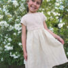 Beige linen dress