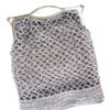 Silver rafia bag
